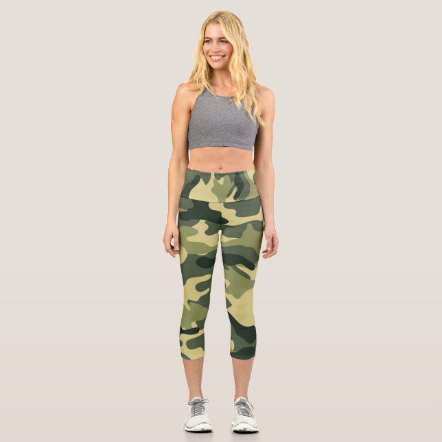Camouflage print leggings (Front)