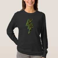 Camouflage Print Lightning Bolt Green Army Print