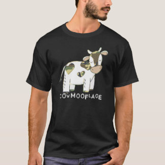 Camouflage Pun Camo Cow T-Shirt