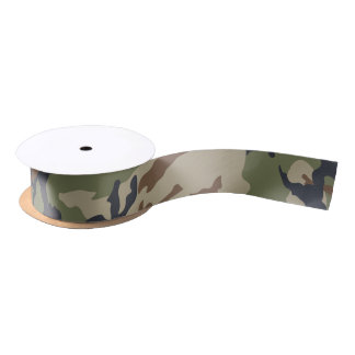 Camouflage Ribbon Satin Ribbon