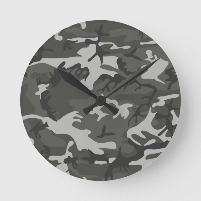 Camouflage Round Clock (Front)