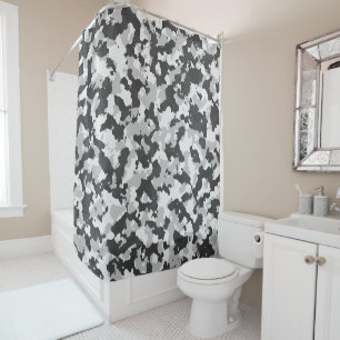 camouflage shower curtain