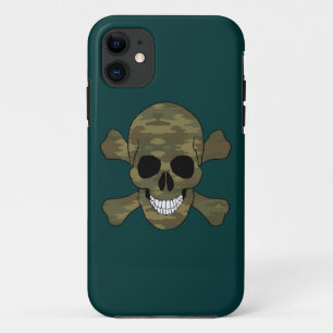 Camouflage Skull And Crossbones iPhone 5 Case