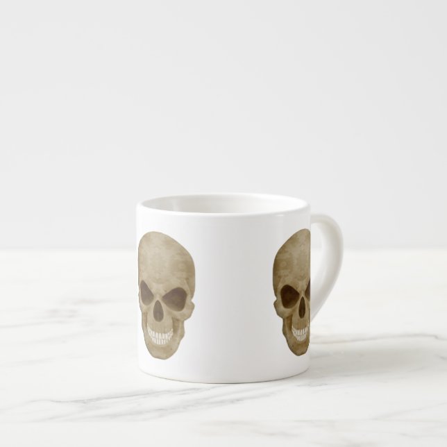 Camouflage Skull Espresso Mug (Front Right)