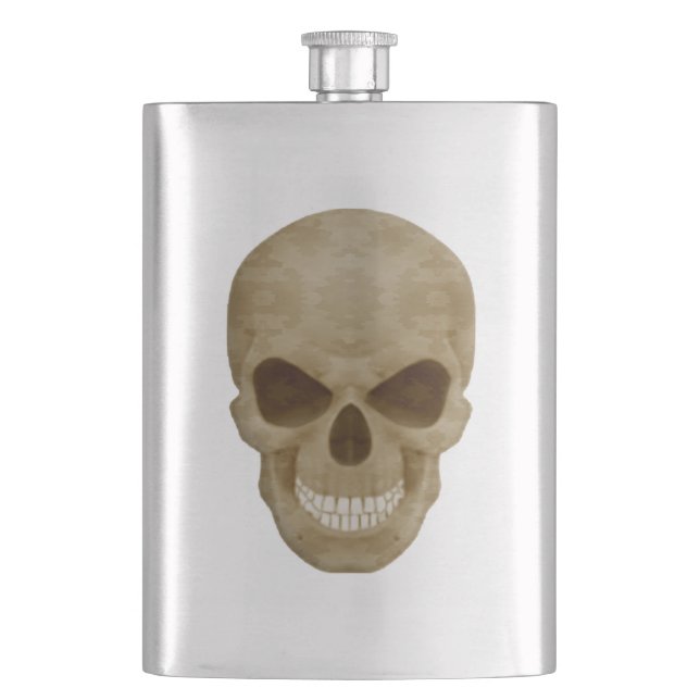 Camouflage Skull Flask (Front)