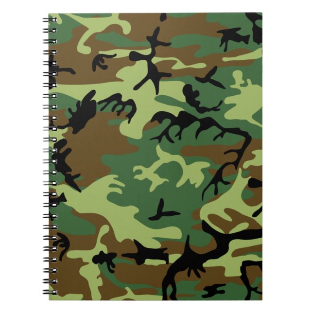 Camouflage Spiral Notebook (Front)