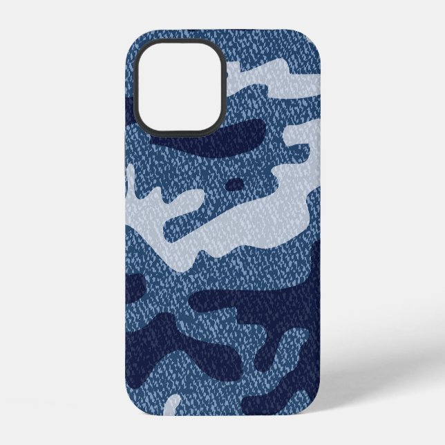 Camouflage Spotted Denim Jeans Pattern iPhone Case (Back)