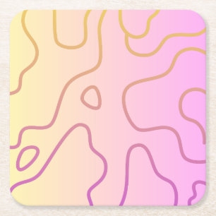 camouflage square paper coaster