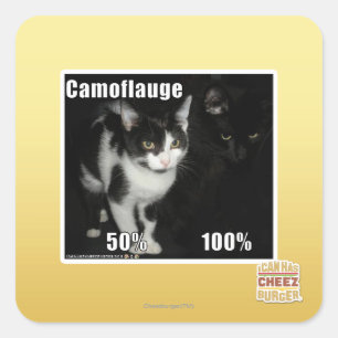 Camouflage Square Sticker