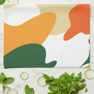 camouflage tea towel