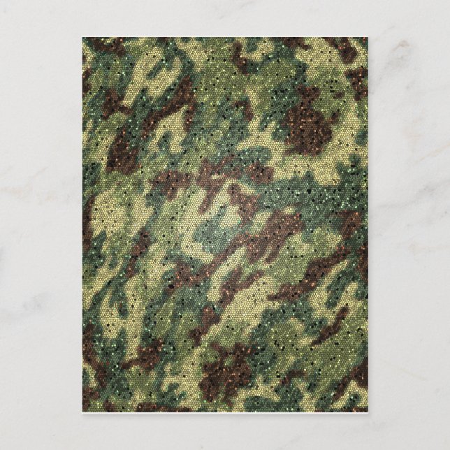 camouflage texture postcard (Front)