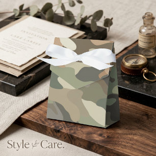 Camouflage Themed Party Tent Favour Box