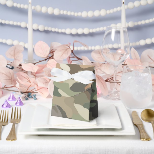 Camouflage Themed Party Tent Favour Box (Wedding)
