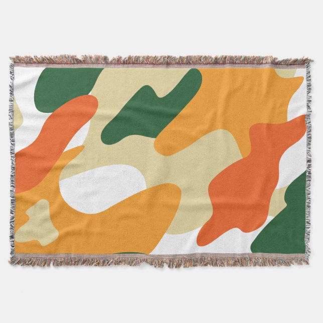 camouflage throw blanket (Front)