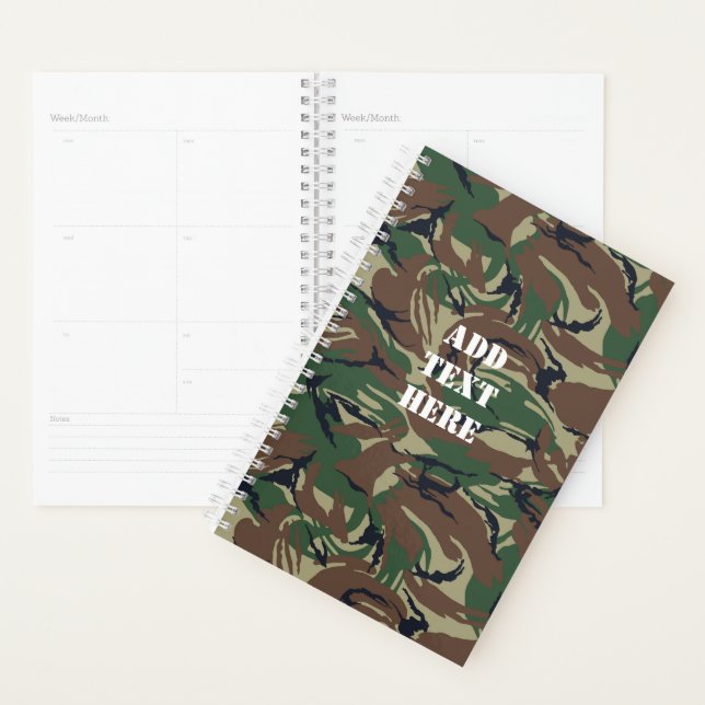 Camouflage Tiger Stripe Forest Military Pattern Planner (Display)