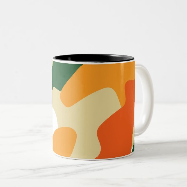 camouflage Two-Tone coffee mug (Front Right)