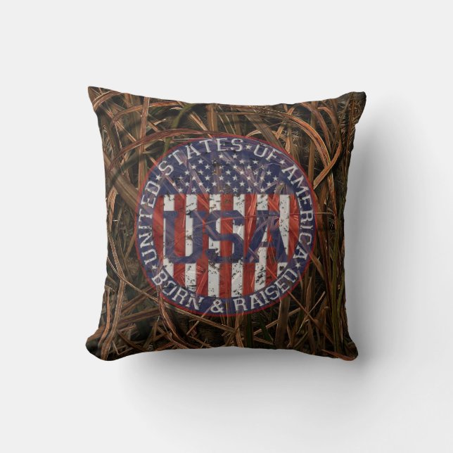 Camouflage USA Cushion (Front)