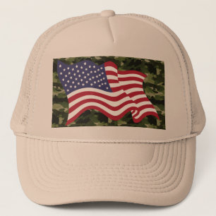 Camouflage USA Flag Hat for Everyday Wear