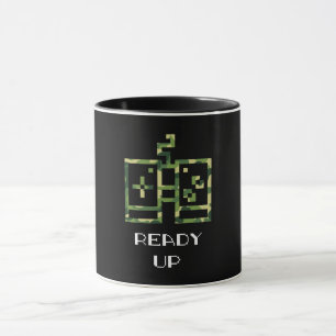 Camouflage Video Game Controller Ready Up Gamer Mug