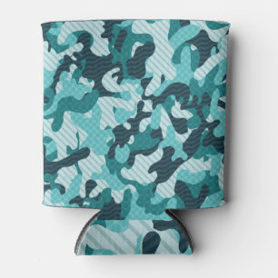 Camouflage: Vintage Seamless Background. Can Cooler