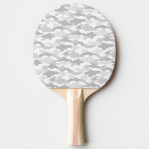CAMOUFLAGE (WHITE TABLE TENNIS RACKET) PING PONG PADDLE