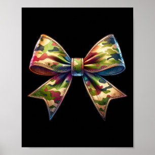 Camouflage Womens Coquette Bow Camo Bow Hunting Poster