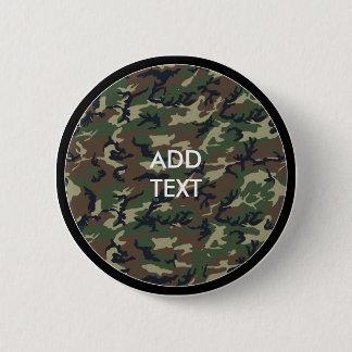 Camouflage Woodland 6 Cm Round Badge