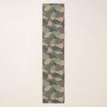 Camouflage Woodland Camo Military Khaki Tan Black Scarf<br><div class="desc">If you love camo print you'll love this woodland camouflage chiffon scarf. Accent your outfit in style!  The camouflage pattern includes the colors of khaki green,  tan,  brown,  and black. Designed by artist ©Susan Coffey.</div>