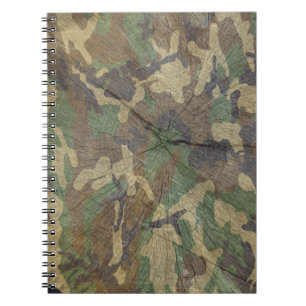Camouflage Woodland Green Brown Notebook