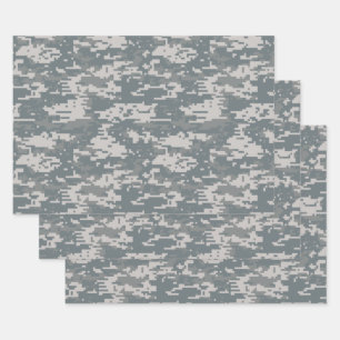 Camouflage wrapping paper, Digital Camouflage Paper Sheet
