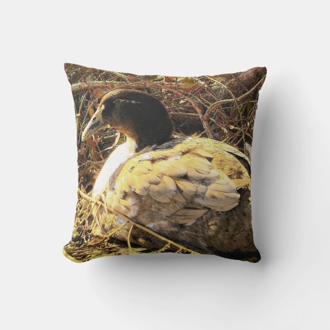 Camouflaged Duck Cushion (Front)
