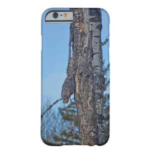 Camouflaged Great Grey Owl and Tree Wildlife Photo Barely There iPhone 6 Case