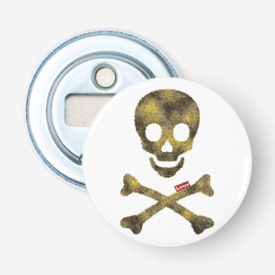 Camouflaged Patterned Skull Bottle Opener