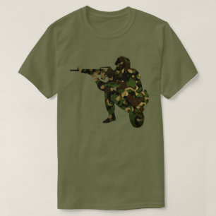 Camouflaged Soldier T-Shirt