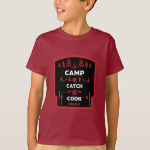 Camp And Catch Fishing   T-Shirt