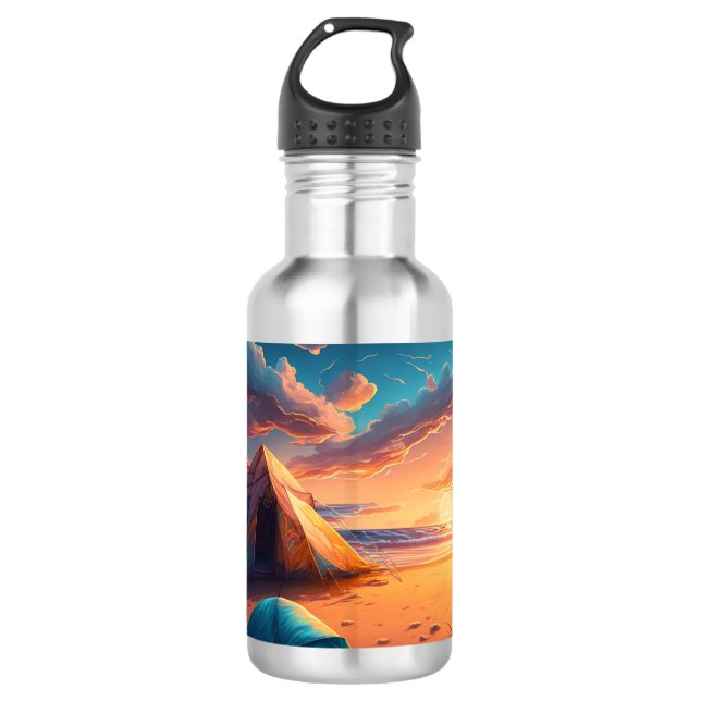 Camp at Sunrise 710 Ml Water Bottle (Front)