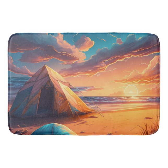 Camp at Sunrise Bath Mat (Front)