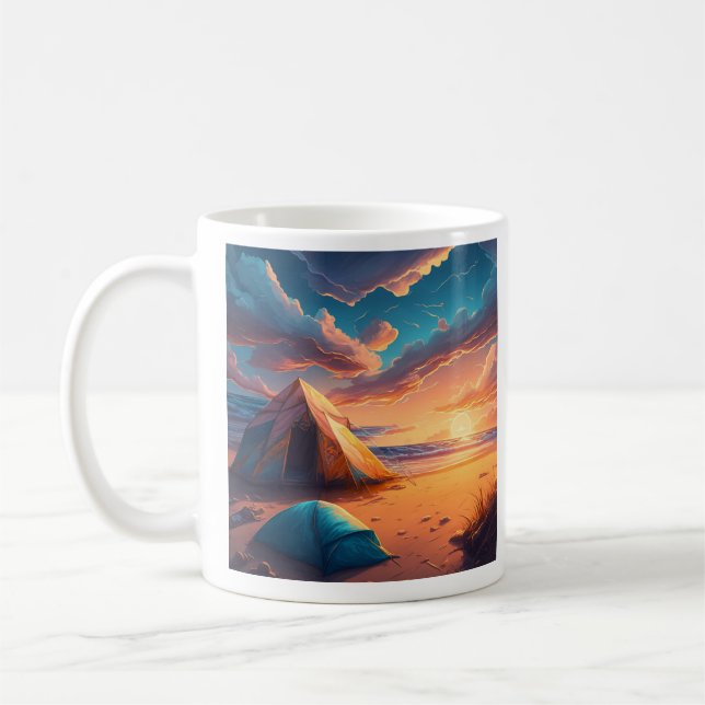 Camp at Sunrise Coffee Mug (Left)