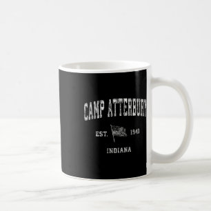 Camp Atterbury Indiana In Vintage Us Flag Sports T Coffee Mug