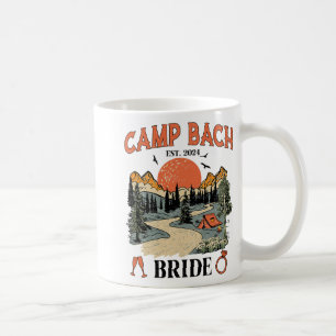 Camp Bach Bride Hiking Camping Bachelorette Party Coffee Mug