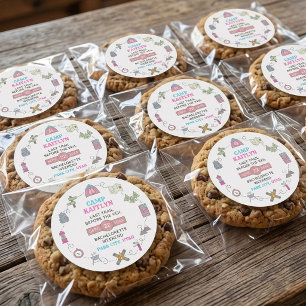 Camp Bach Wilderness Bachelorette Party Favor Classic Round Sticker