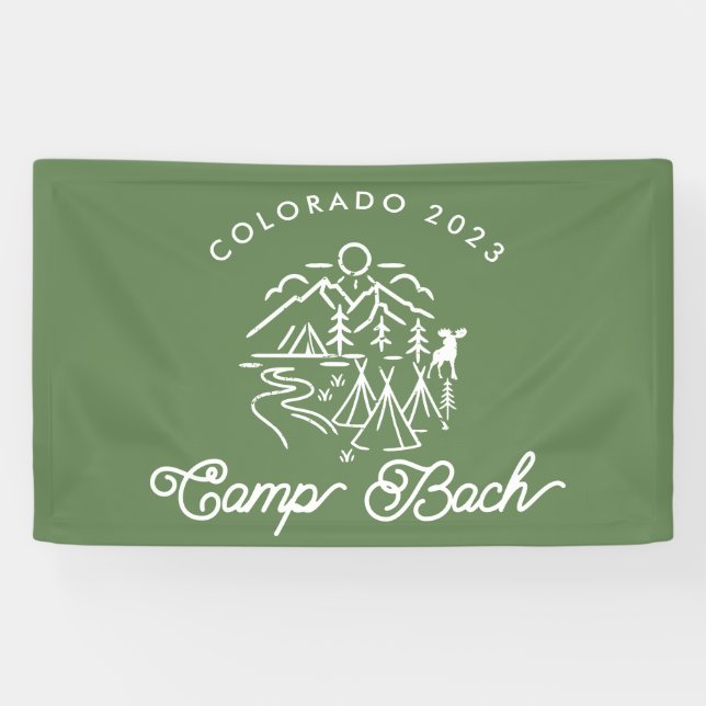 Camp Bachelorette Banner/ Backdrop Banner (Horizontal)