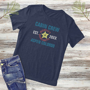 Camp Bachelorette Cabin Crew Colorado Flag Tri-Blend Shirt