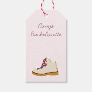 camp bachelorette decor  gift tags