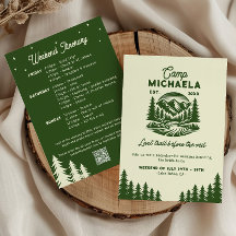 Camp Bachelorette Last Trail Weekend Itinerary