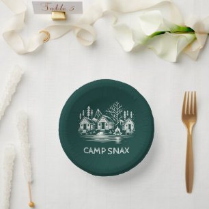 Camp Bachelorette Paper Plate
