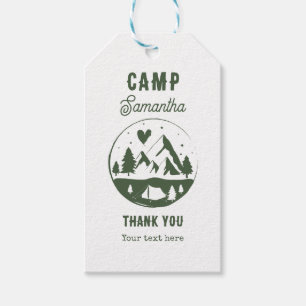Camp Bachelorette Party Camping Bach Weekend Gift Tags