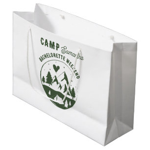 Camp Bachelorette Party Camping Bach Weekend  Large Gift Bag