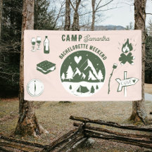 Camp Bachelorette Party Camping Bach Weekend Pink