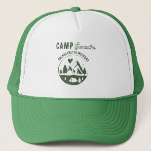 Camp Bachelorette Party Camping Bach Weekend Trucker Hat